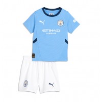 Fotbalové Dres Manchester City Dětské Domácí 2024-25 Krátký Rukáv (+ trenýrky)